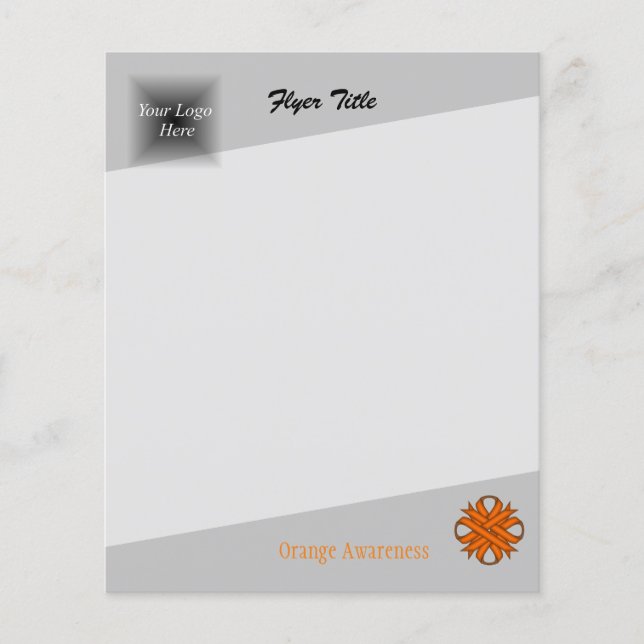Flyer Clover Ribbon naranja por Kenneth Yoncich (Frente)