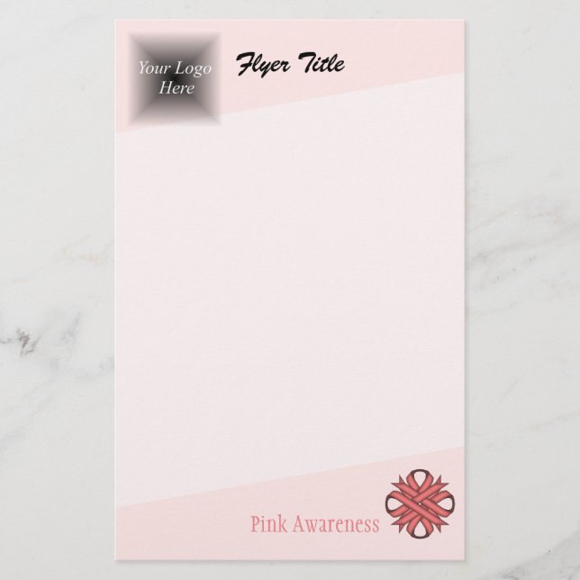 Flyer Clover Ribbon rosa por Kenneth Yoncich (Frente)
