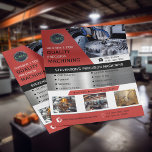 Flyer CNC Machining Company Red<br><div class="desc">Las empresas manufactureras siempre están buscando servicios de mecanizado CNC de alta calidad. Presente sus soluciones de maquinado Precision a clientes potenciales con este folleto de personalizable completo. Excelente manera de hacer publicidad en ferias y reuniones con clientes. Todos los textos, logotipos e imágenes son 100% personalizable. Por 1Bizchoice (derechos...</div>