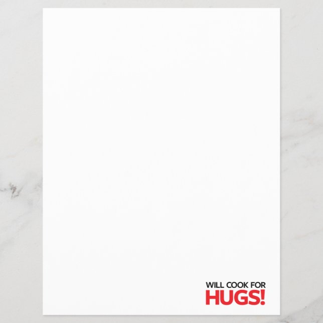 Flyer Cocinaré a cambio de abrazos (Frente)