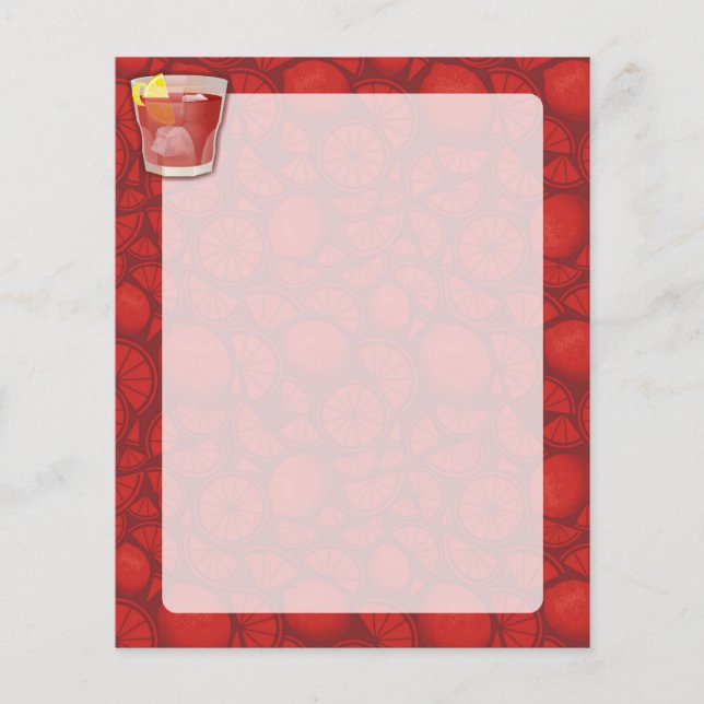 Flyer Cóctel americano (Frente)