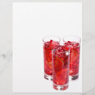 Flyer Cóctel de jugo rojo