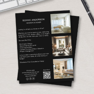 Flyer Código QR de Fotos Personalizadas Redes Sociales P