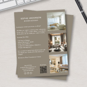 Flyer Código QR de Fotos Personalizadas Redes Sociales P
