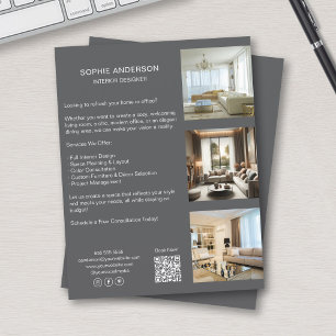 Flyer Código QR de Fotos Personalizadas Redes Sociales P