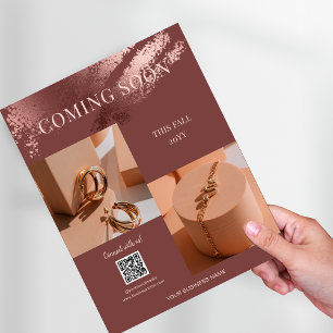 Flyer Código QR de promoción comercial de fotos que vien