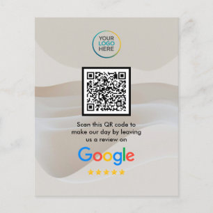 Flyer Código QR de reseñas de Google personalizado