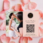 Flyer Código QR del logotipo profesional de los artistas<br><div class="desc">El código QR se puede utilizar para dirigir a los clientes a su sitio web,  donde pueden obtener más información sobre sus servicios. El folleto puede utilizarse para promocionar sus servicios y para crear un aspecto profesional de su marca.</div>