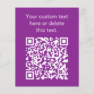 Flyer Código QR instantáneo con la URL de su sitio web