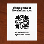 Flyer Código QR para la información del cliente en un<br><div class="desc">Códigos QR en volantes para distribuirlos a los clientes.</div>