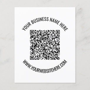 Flyer Código QR y texto Personalizado Profesional Person