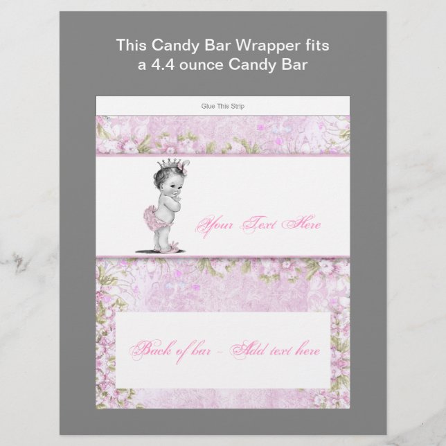 Flyer Colchón de barra de candelabros de Baby Shower Pri (Frente)