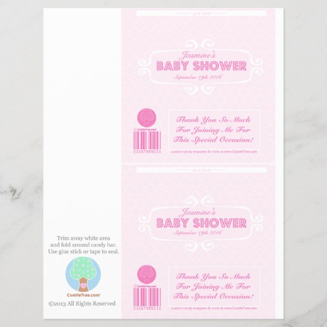 Flyer Colchones de barras de Personalizado Baby Shower r (Frente)