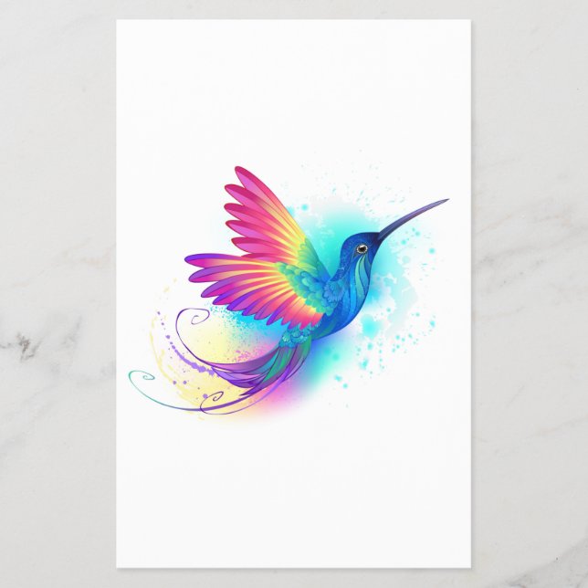 Flyer Colibrí arcoiris exótica (Frente)