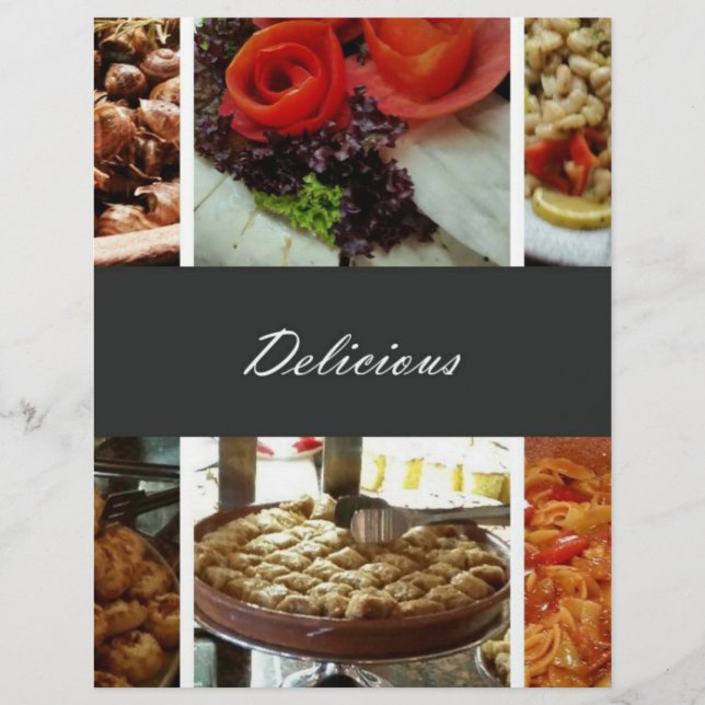 Flyer Collage de alimentos (Frente)