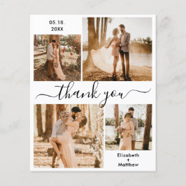 Flyer Collage de Bodas de Script Elegante de Presupuesto