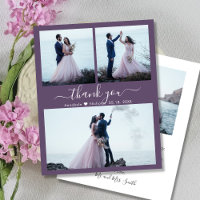 Collage de fotos barato Mauve Boda Gracias Volador