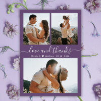 Collage de fotos barato Mauve Boda Gracias Volador