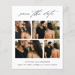 Flyer Collage de fotos Boda de script de presupuesto Gua