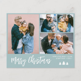 Flyer Collage de fotos de guión de presupuesto Navidades