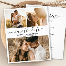 Collage de fotos de script elegante de presupuesto