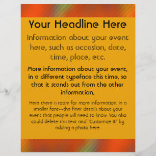 Flyer Colores brillantes