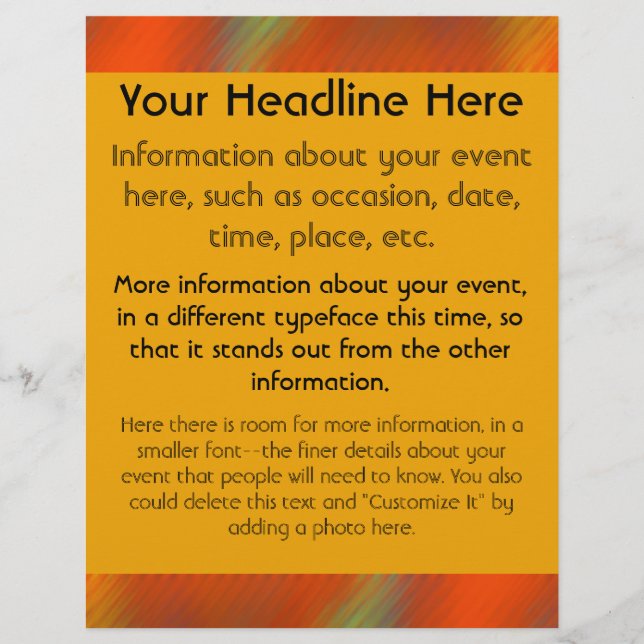 Flyer Colores brillantes (Frente)