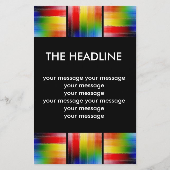 Flyer colorido arte abstracto (Frente)