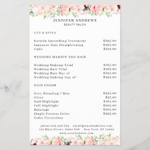 Flyer Comedor florido moderno