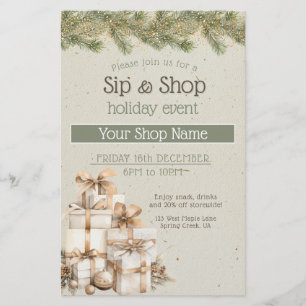 Flyer Comercialización de eventos festivos festivos