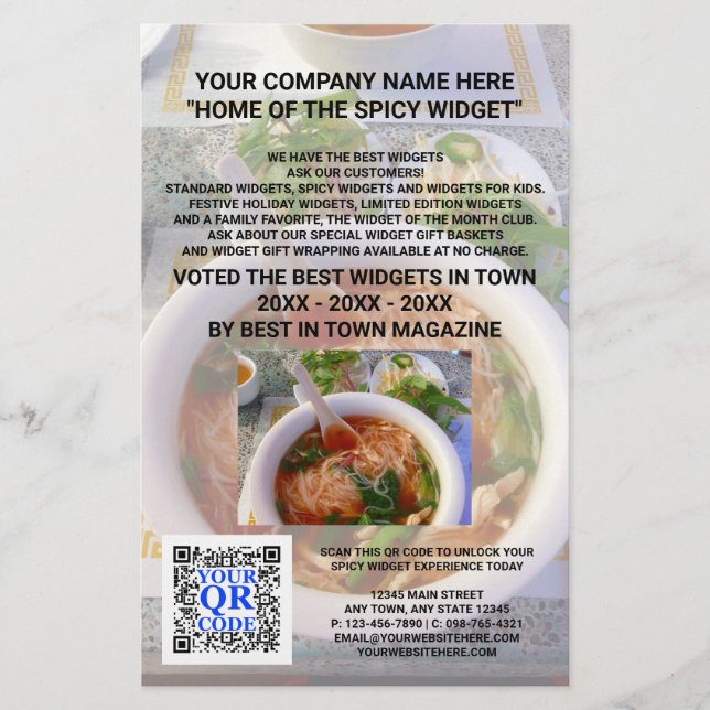 Flyer Comercialización de Personalizado fotográfico lige (Frente)