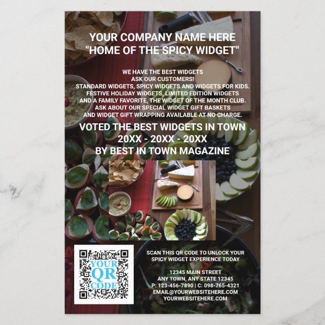 Flyer Comercialización de Personalizados de fotografía o (Frente)