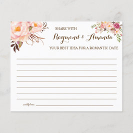 Flyer Compartir una fecha ideal para la tarjeta de ducha