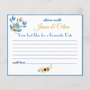 Flyer Compartir una idea de fecha para ducharse nupcial