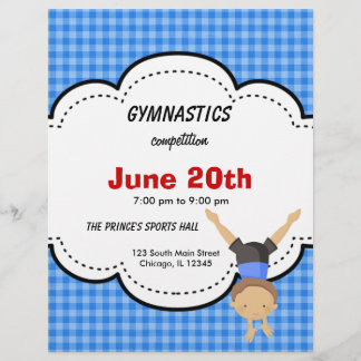 Flyer Competencia de gimnasia