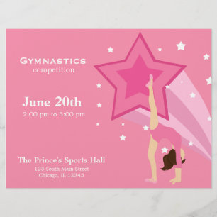 Flyer Competencia de gimnasia