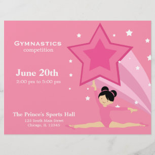 Flyer Competencia de gimnasia
