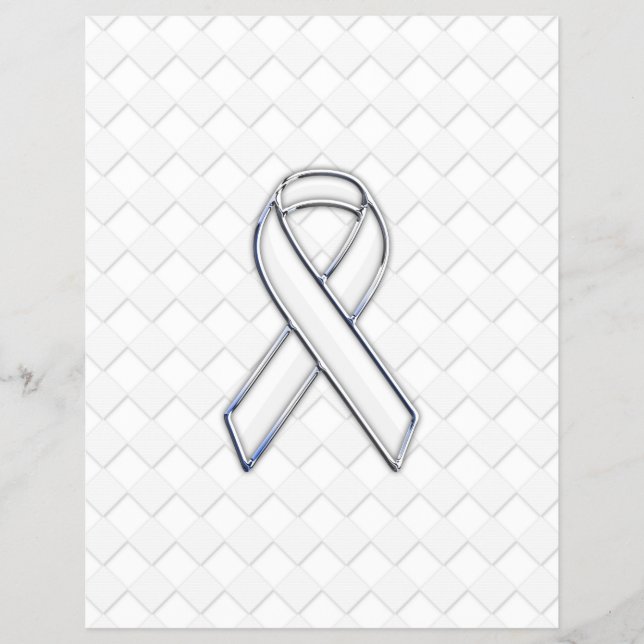 Flyer Conciencia de la cinta blanca cromada sobre la imp (Frente)