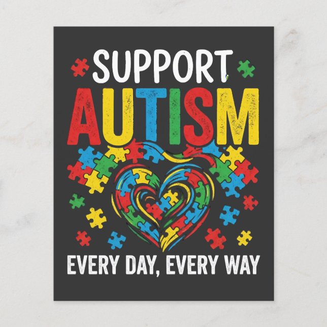Flyer Conciencia del autismo (Frente)