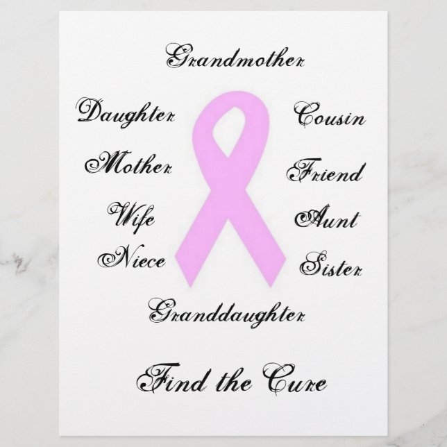 Flyer Conciencia sobre el cáncer de mama (Frente)
