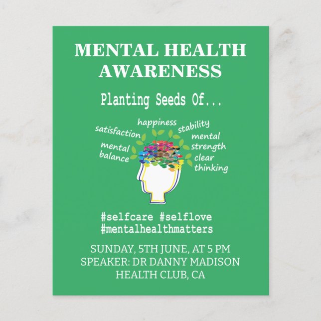Flyer Conciencia sobre Salud Mental (Frente)