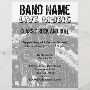 Flyer Concierto musical en vivo   Banda Fiesta