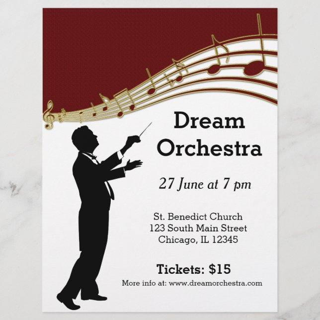 Flyer Concurso de orquesta (Frente)