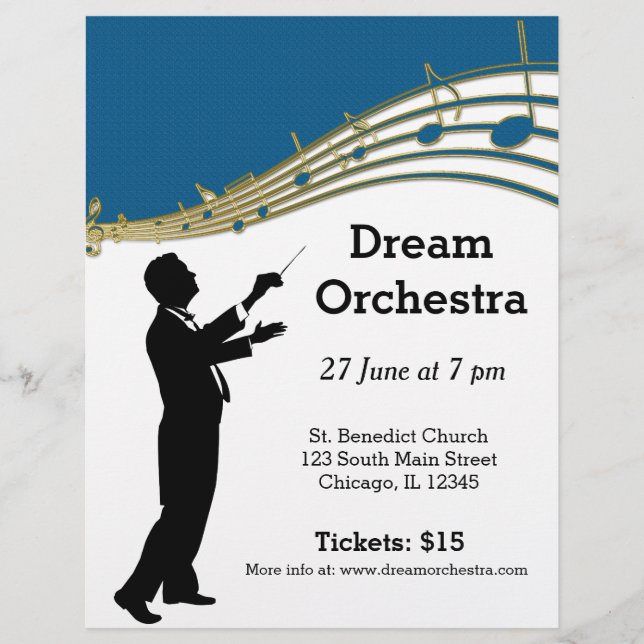 Flyer Concurso de orquesta (Frente)