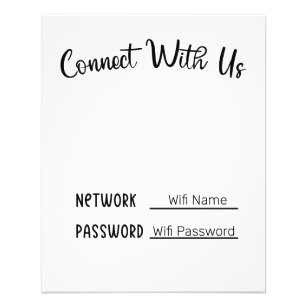 Flyer Conectarse con nosotros Wifi