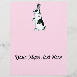 Flyer Conejo: blanco y negro