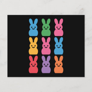 Flyer Conejo de Pascua Huevos Cuadros Leopardo