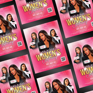 Flyer Conferencia de Mujeres de la Iglesia Pink She Rise