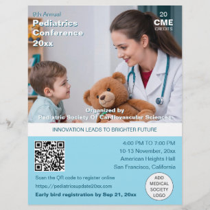 Flyer Conferencia Médica de Pediatría