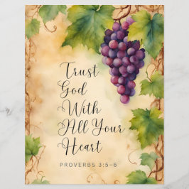 Flyer Confía en Dios con Todo tu Corazón Proverbios 3:5-